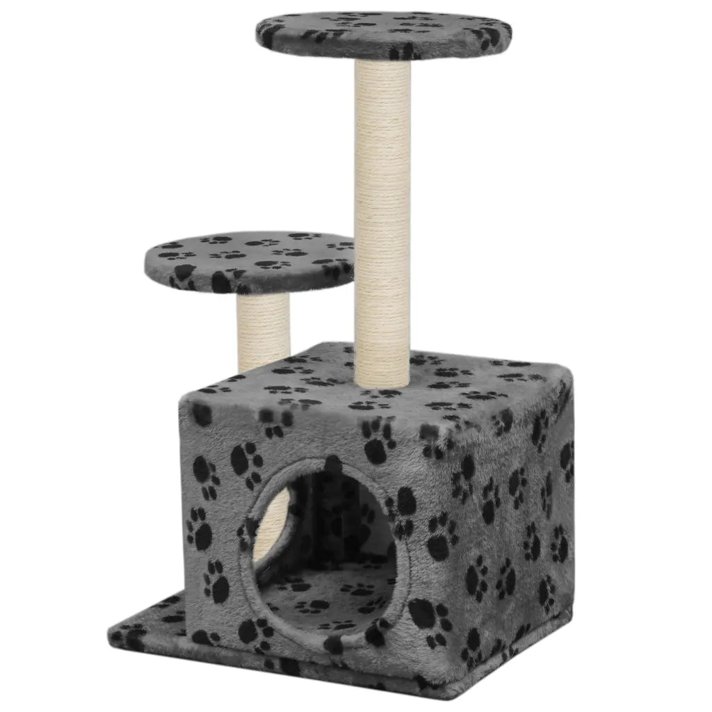 Albero per gatti con pali tiragraffi in sisal 60 cm