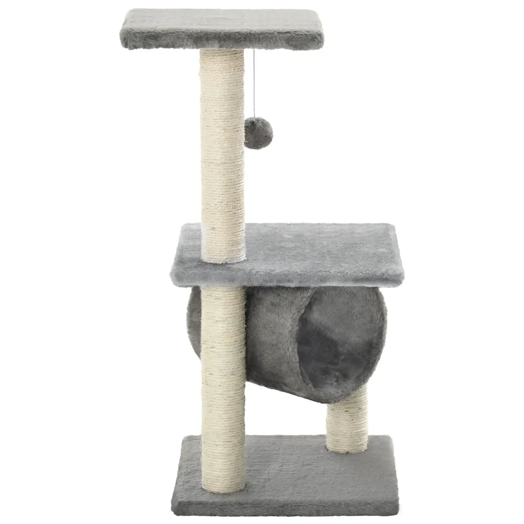 Albero per gatti tiragraffi sisal 65 cm con zampe stampate