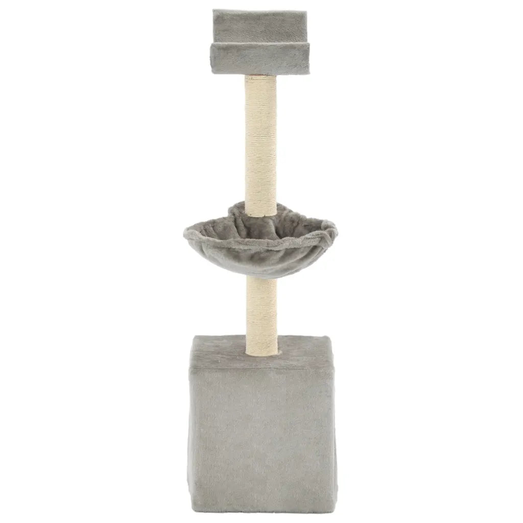 Albero per gatti con tiragraffi in sisal 30x30x105 cm
