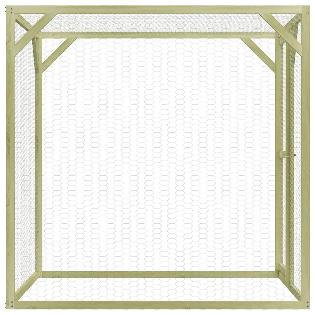 Gabbia per gatti 1,5x1,5x1,5 m in acciaio zincato