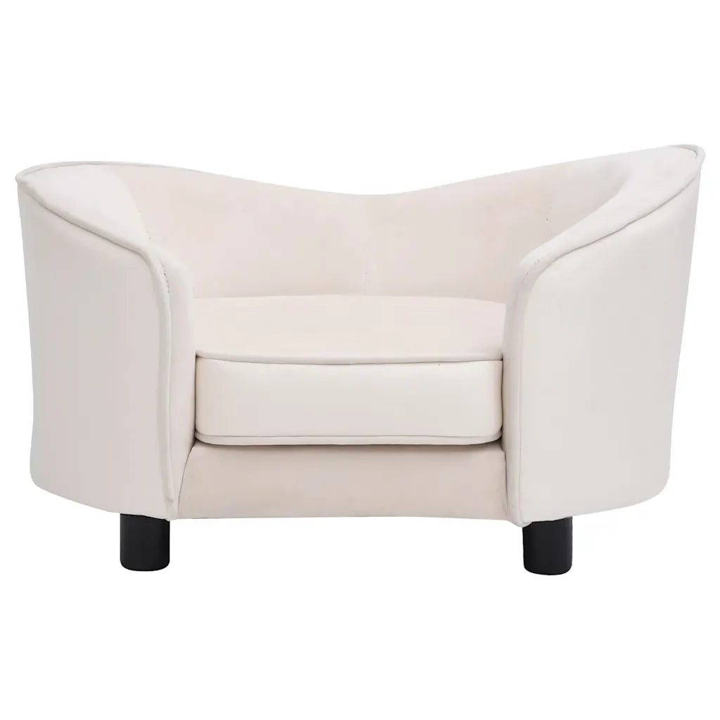 Divano per cani 69x49x40 cm in peluche e similpelle