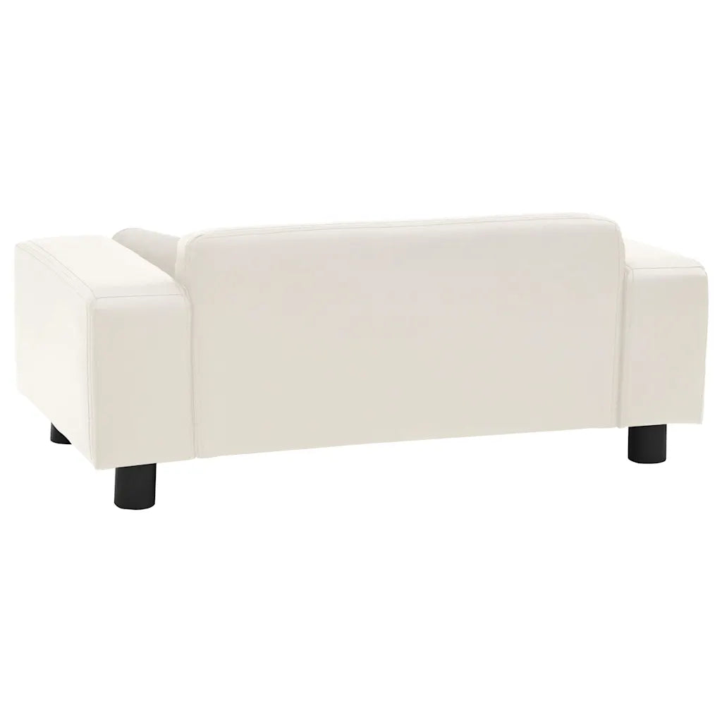 Divano per cani 81x43x31 cm in peluche e similpelle
