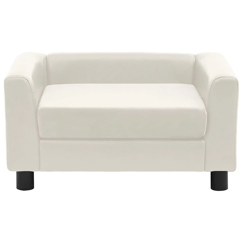 Divano per cani 60x43x30 cm in peluche e similpelle