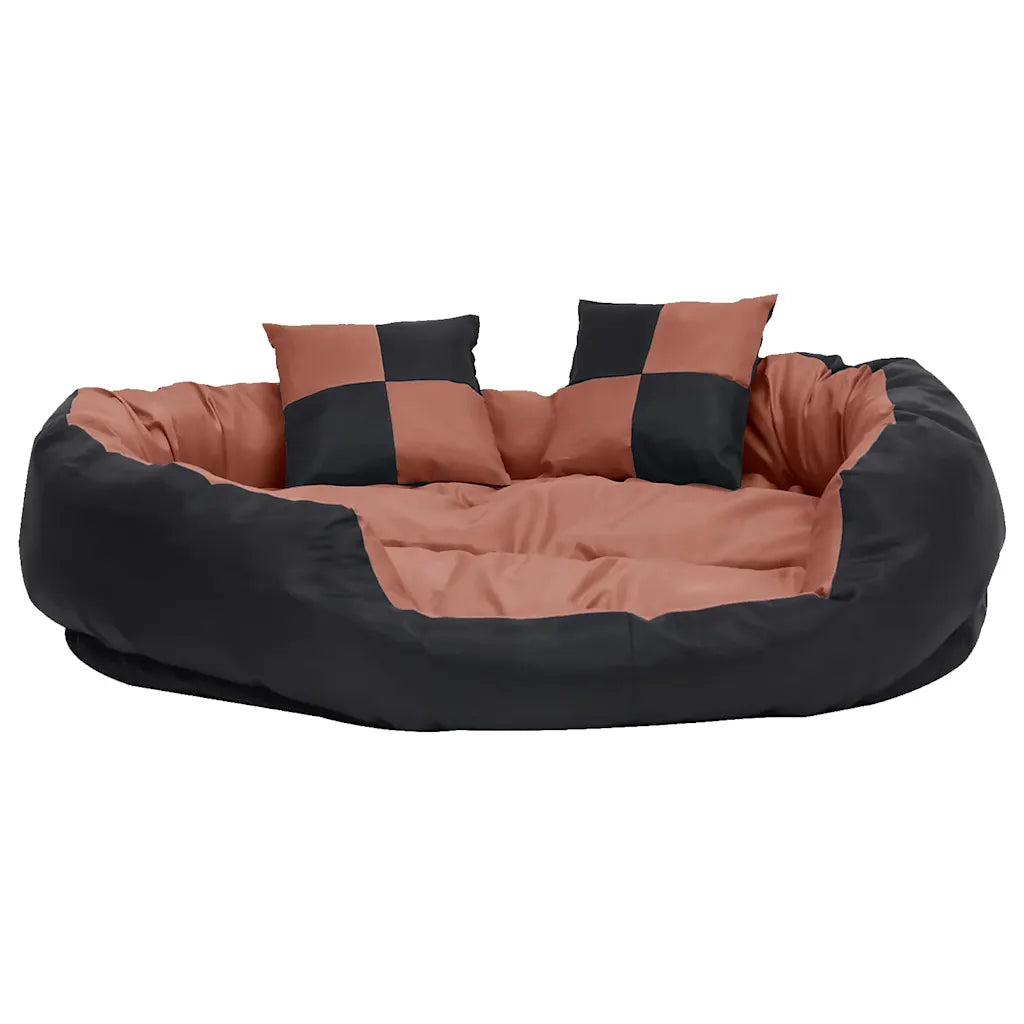 Cuscino per cani reversibile lavabile 110x80x23 cm con 2 cuscini piccoli
