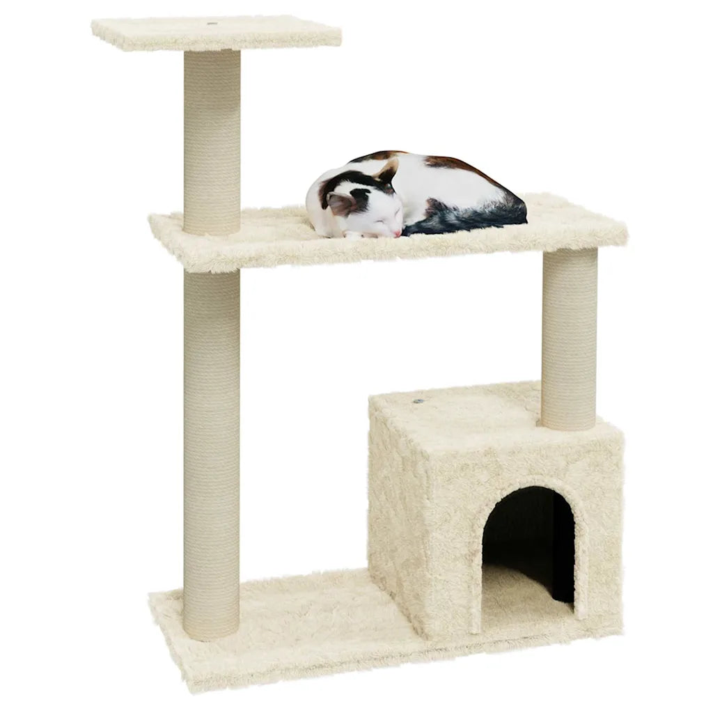 Albero per gatti con tiragraffi in sisal 70 cm