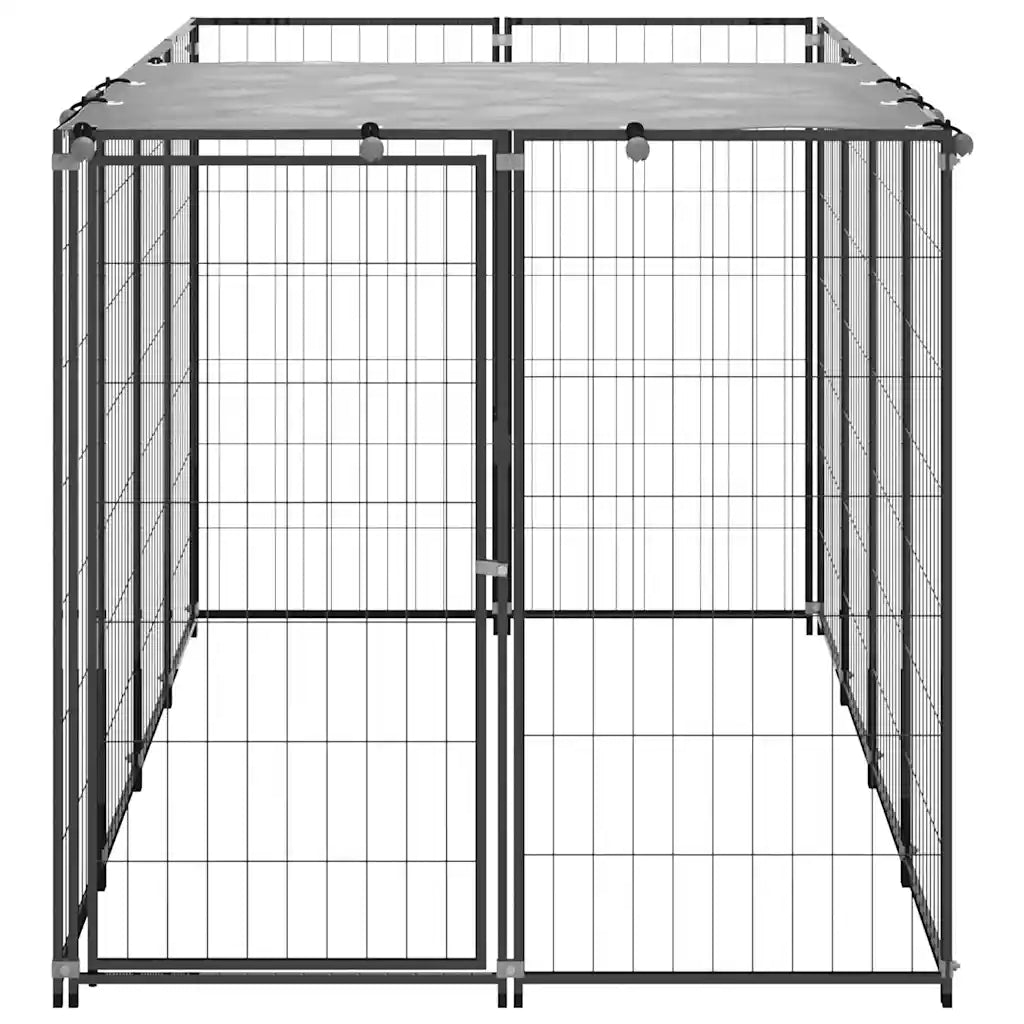 Gabbia per cani 220x110x110 cm in acciaio