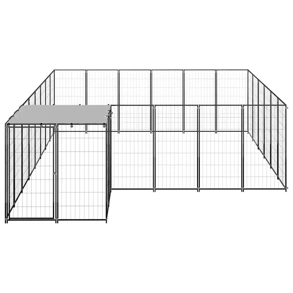 Gabbia per cani 12,1 m² in acciaio 440x330x110 cm