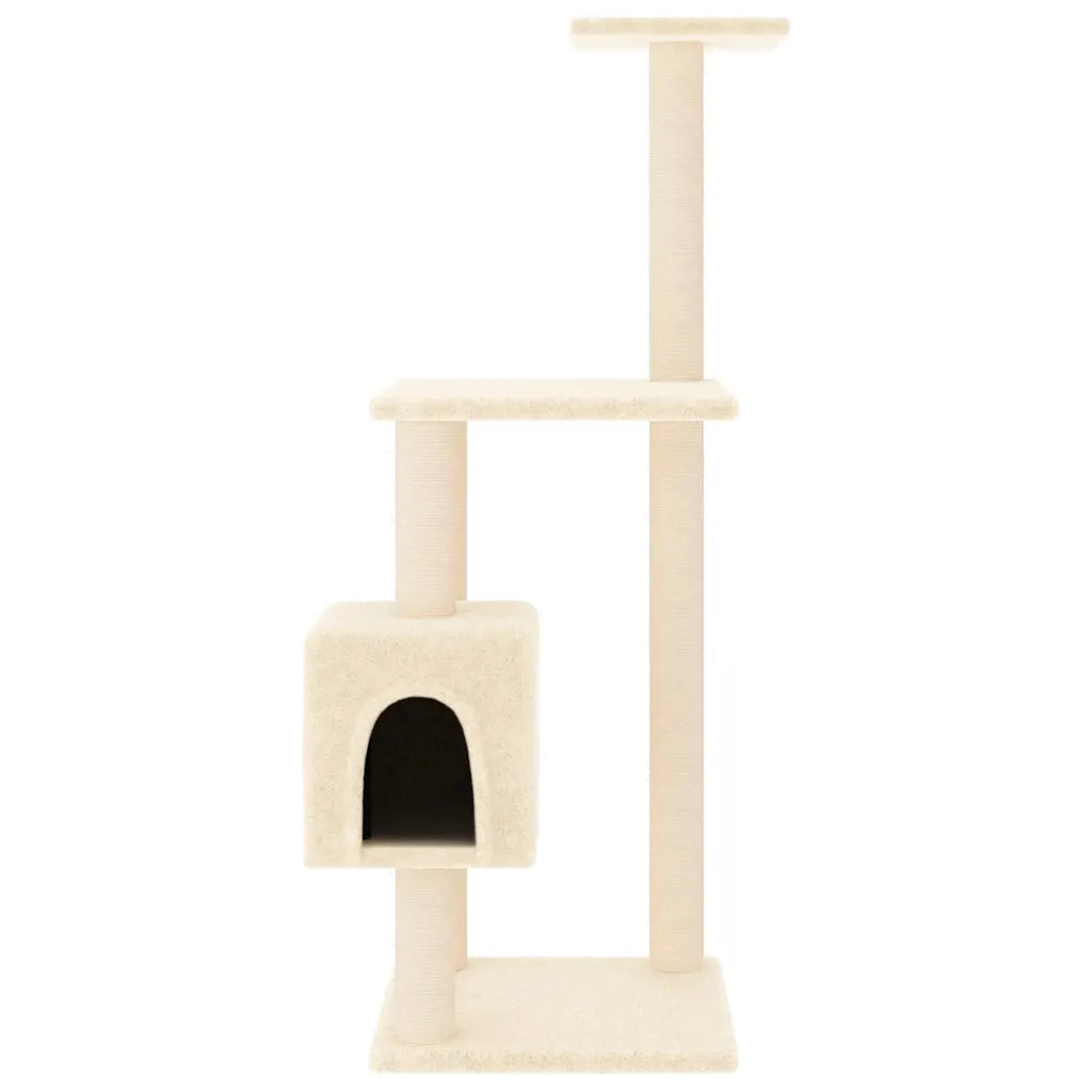 Albero per gatti con tiragraffi in sisal 42x42x104 cm