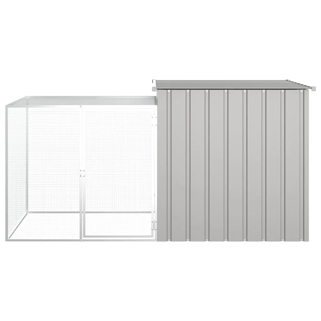 Gabbia per polli 200x91x100 cm in acciaio zincato