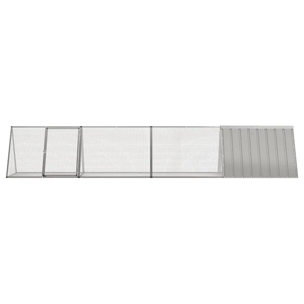 Gabbia per conigli 403,5x80,5x71 cm in acciaio zincato con estensioni