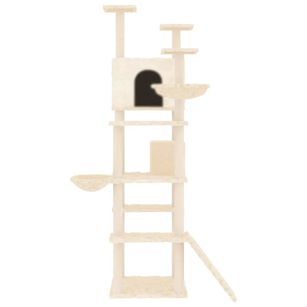 Albero per gatti con tiragraffi in sisal 104x78x191 cm