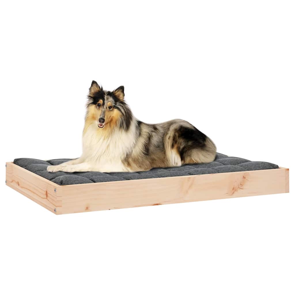 Cuccia per Cani 91,5x64x9 cm in Legno Massello di Pino