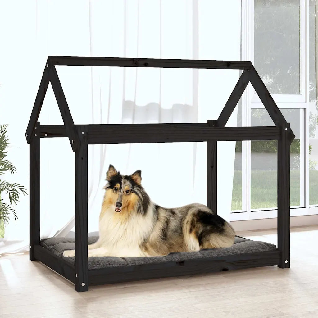 Cuccia per cani in legno massello di pino 101x70x90 cm