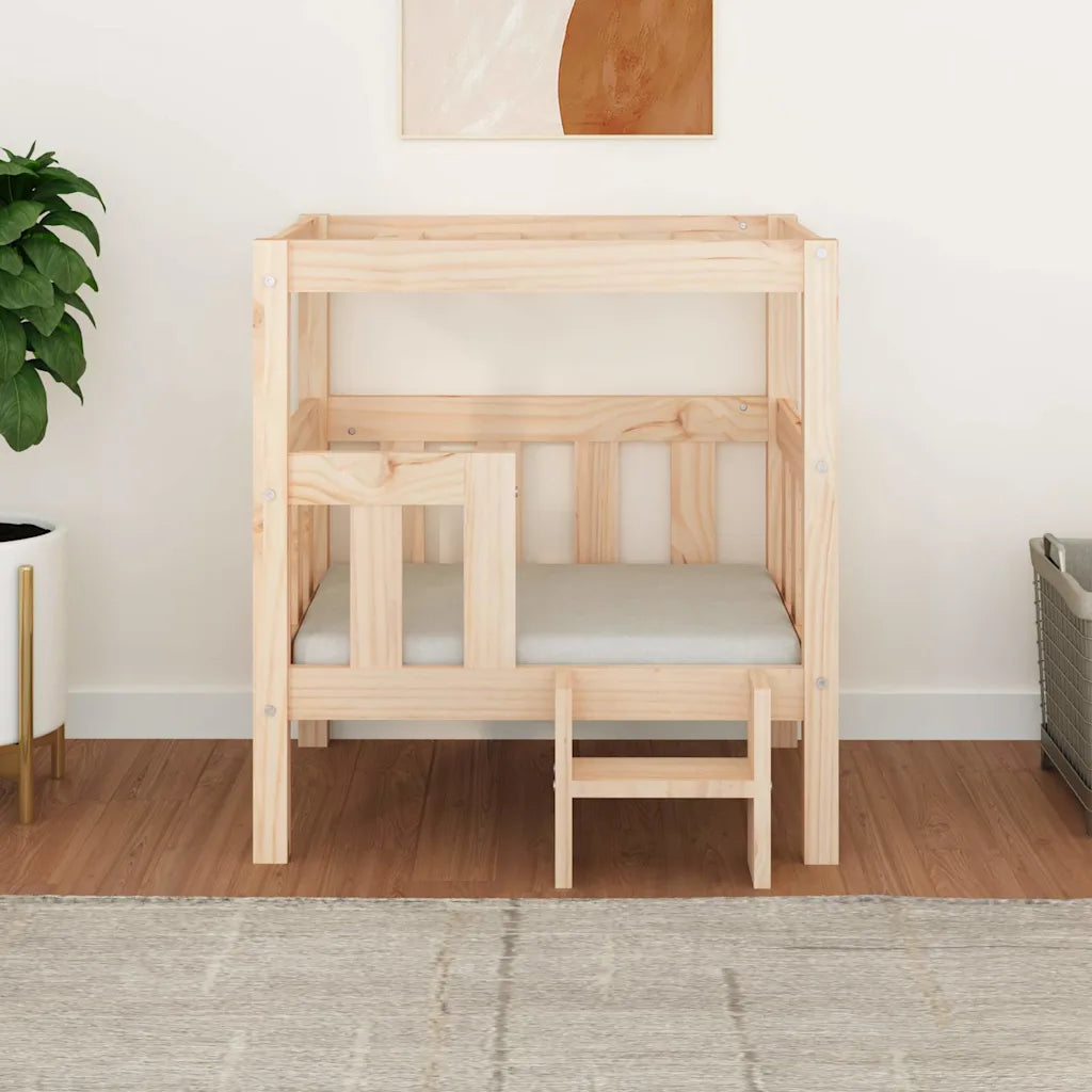 Cuccia per cani 65,5x50,5x70 cm in legno massello di pino