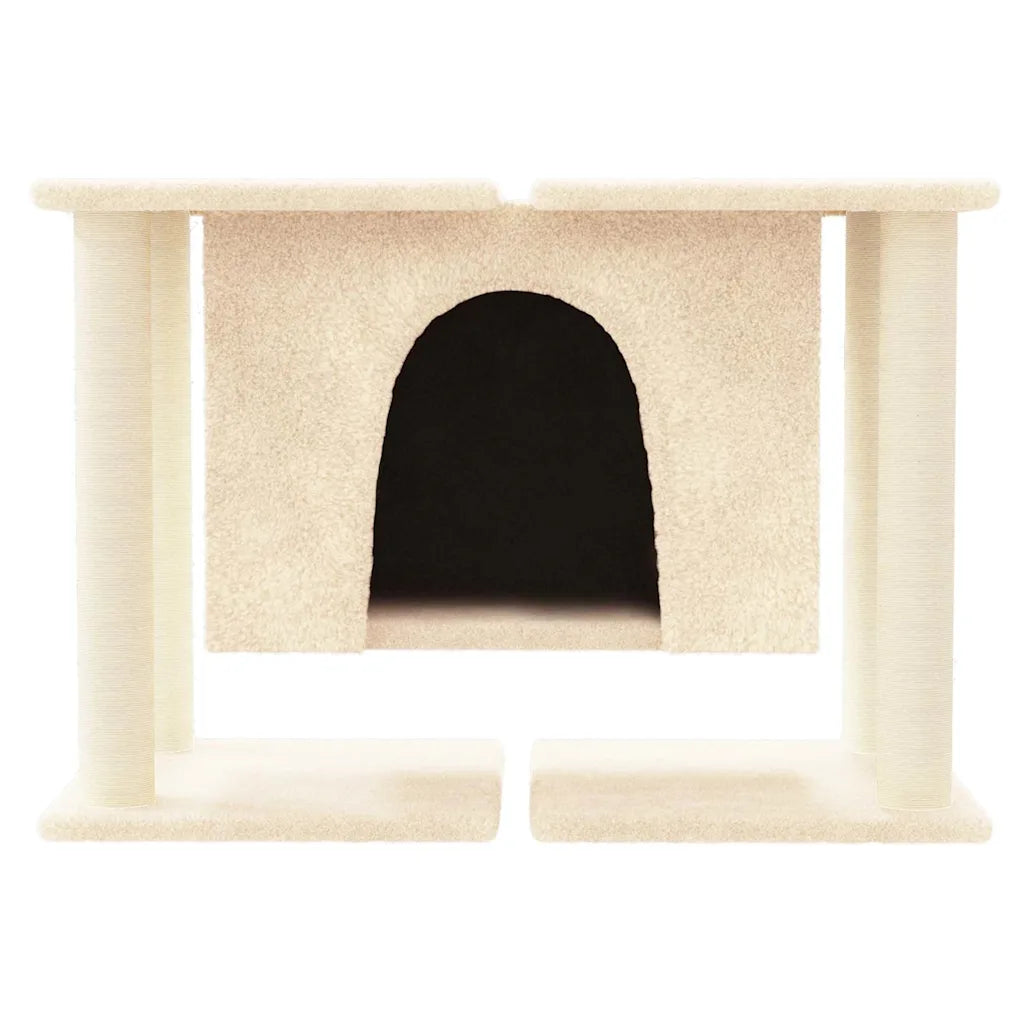 Albero per gatti con tiragraffi in sisal 74x35x50 cm