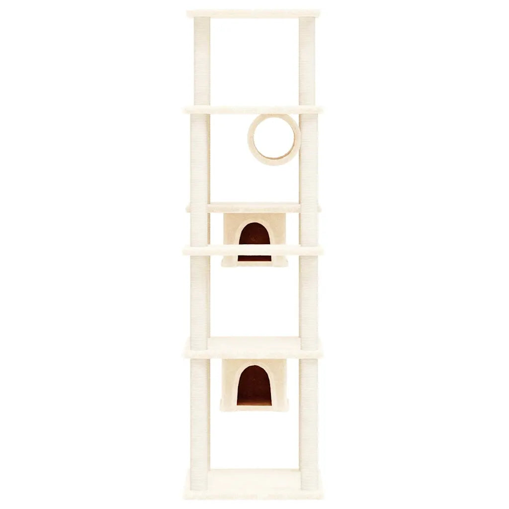 Albero per gatti con tiragraffi in sisal 47x74x169 cm