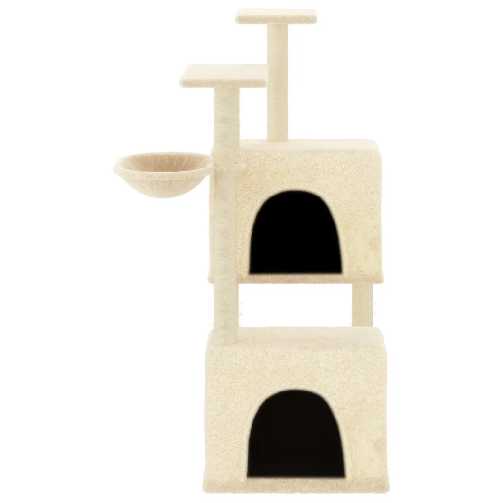 Albero per gatti con tiragraffi in sisal 73,5x69x122 cm