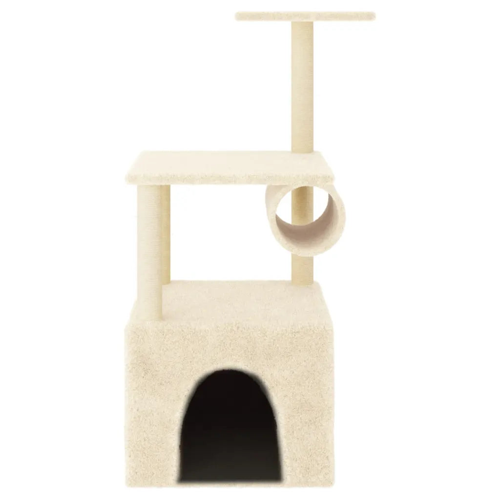 Albero per gatti con tiragraffi in sisal 60,5x60x109,5 cm