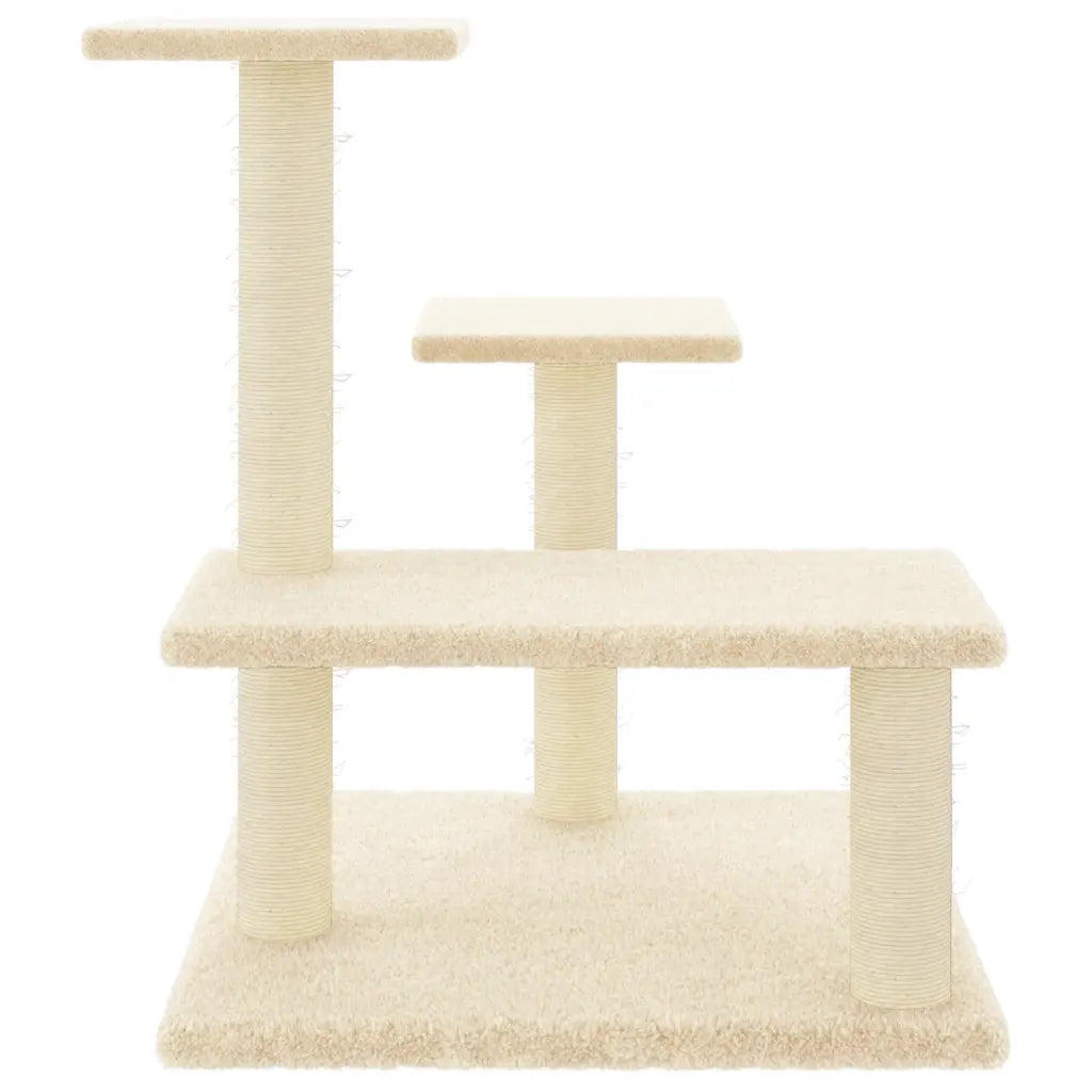Albero per gatti con tiragraffi in sisal 53,5x53,5x61 cm