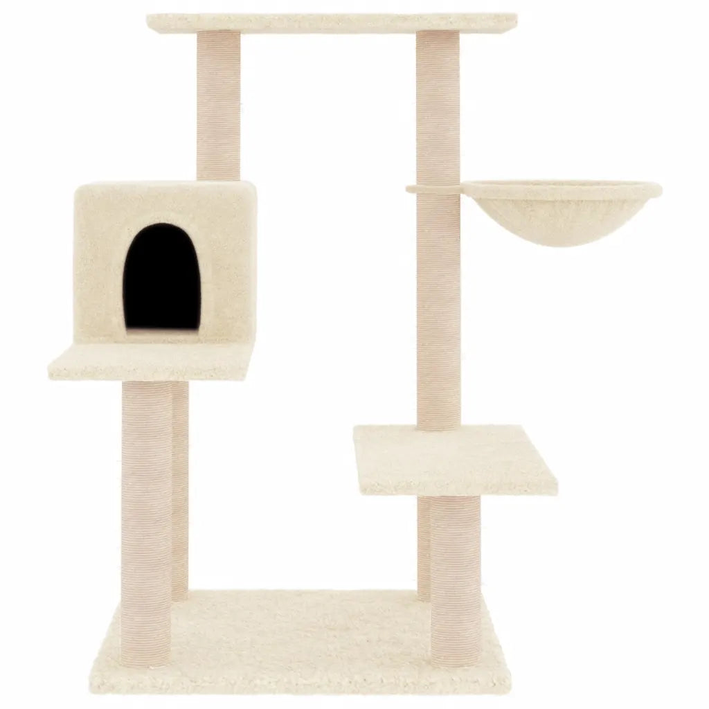 Albero per gatti con tiragraffi in sisal 72,5x59,5x82,5 cm