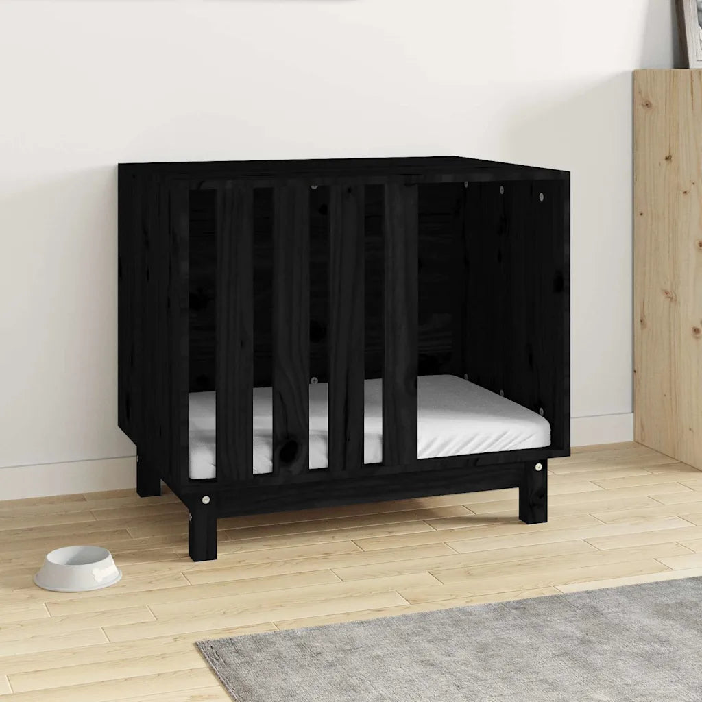 Casetta per cani 70x50x62 cm in legno massello di pino