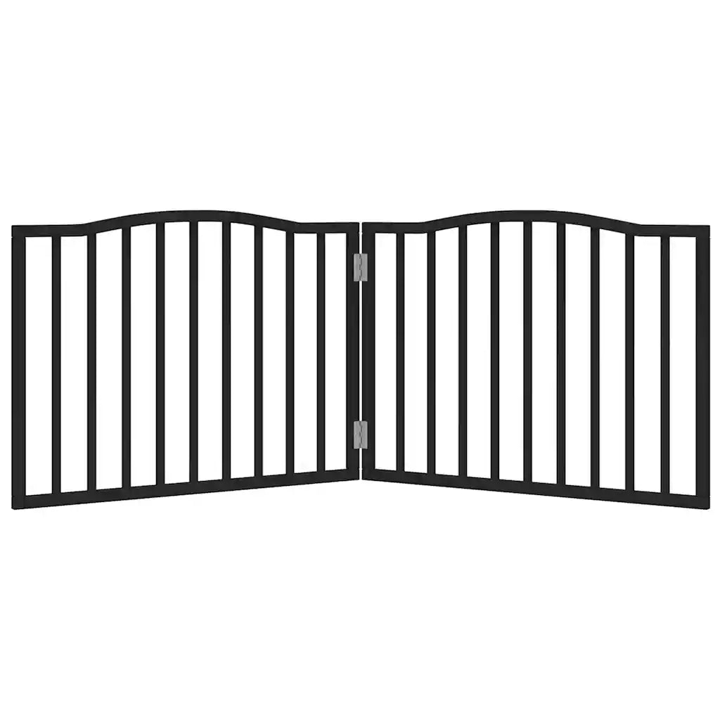 Cancello per cani pieghevole 2 pannelli 160x60 cm legno abete