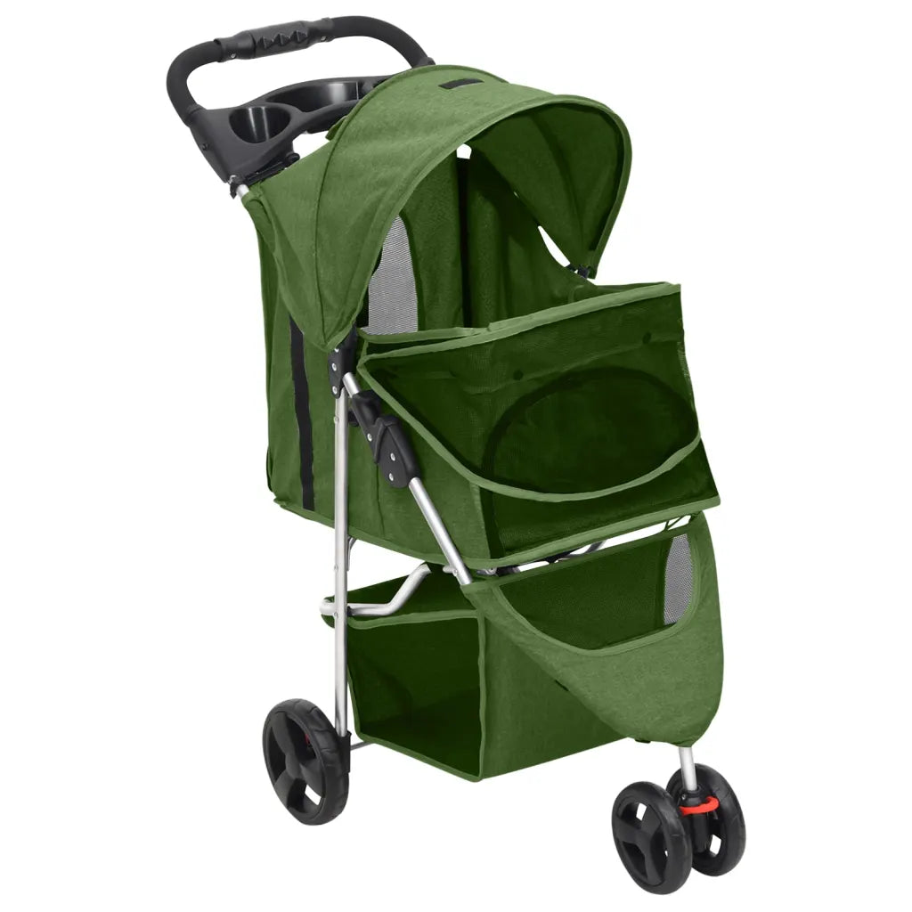 Passeggino per cani pieghevole 80x46x98 cm tessuto Oxford