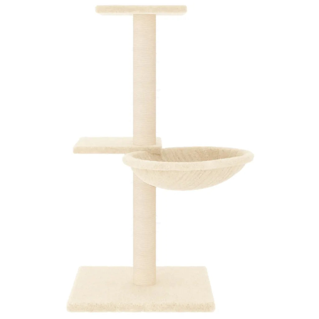 Albero per gatti con tiragraffi in sisal 46x44x72 cm