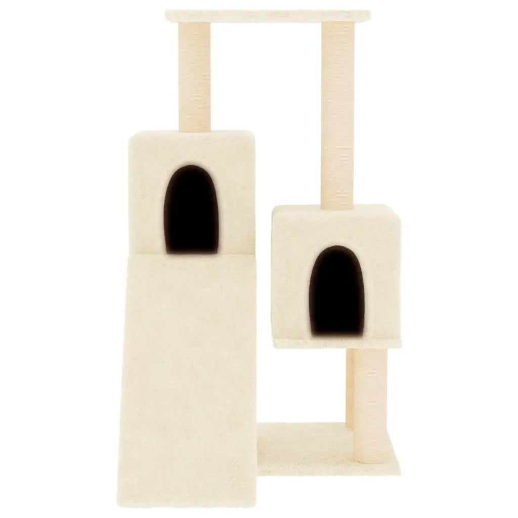 Albero per gatti con tiragraffi in sisal 61x55x82 cm grigio
