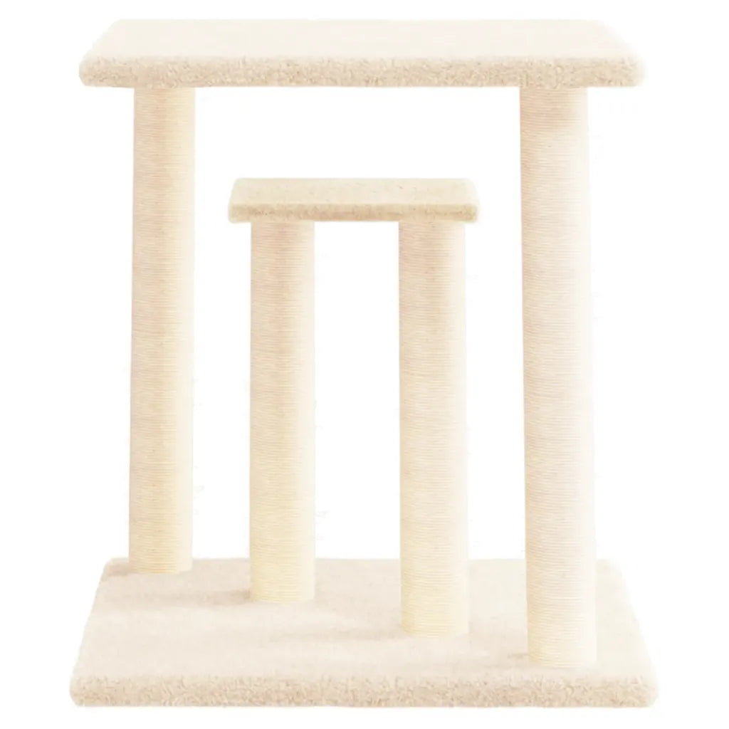 Palo tiragraffi per gatti con piattaforme 47,5x47,5x50 cm