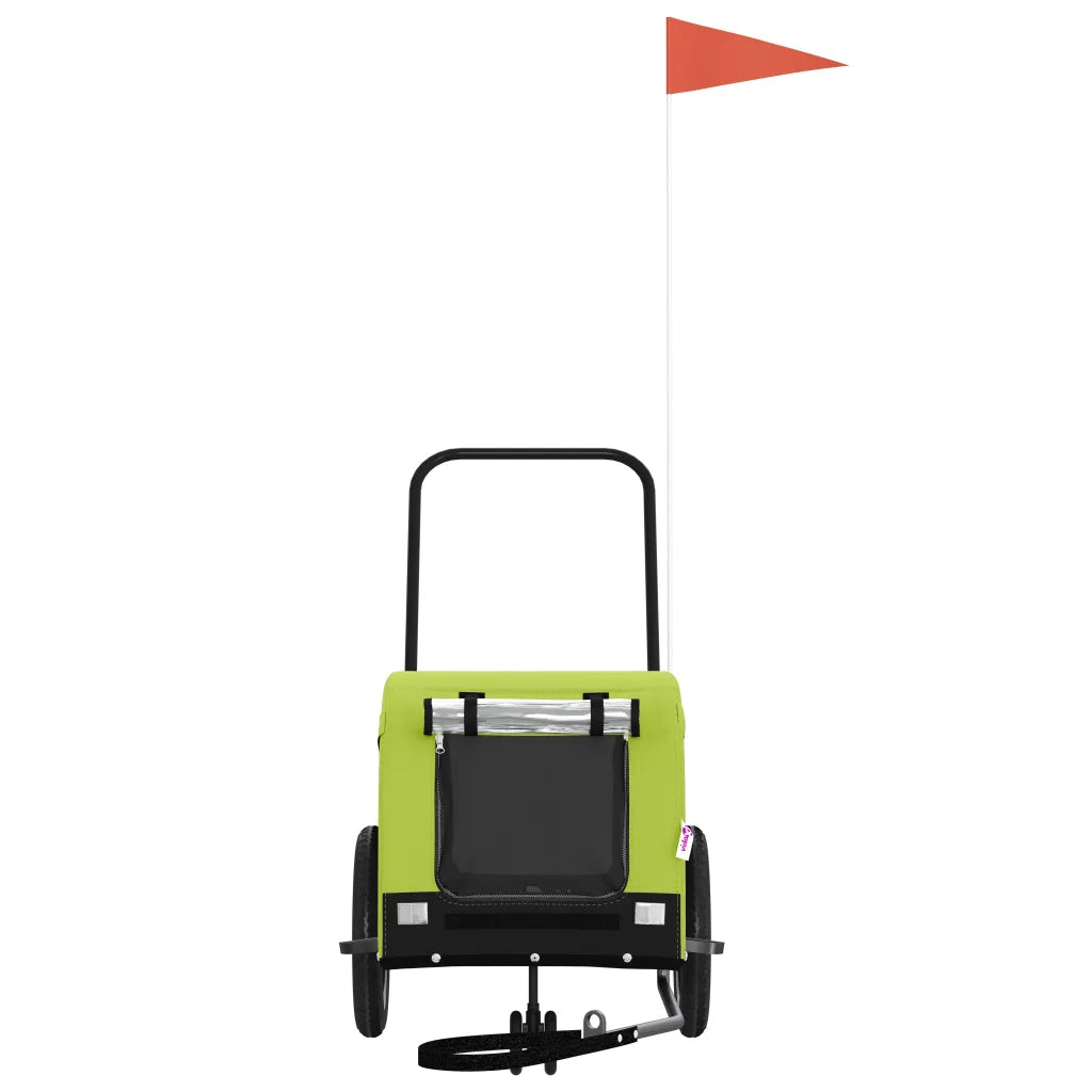 Rimorchio per bici animali 124x53x53 cm Oxford ferro
