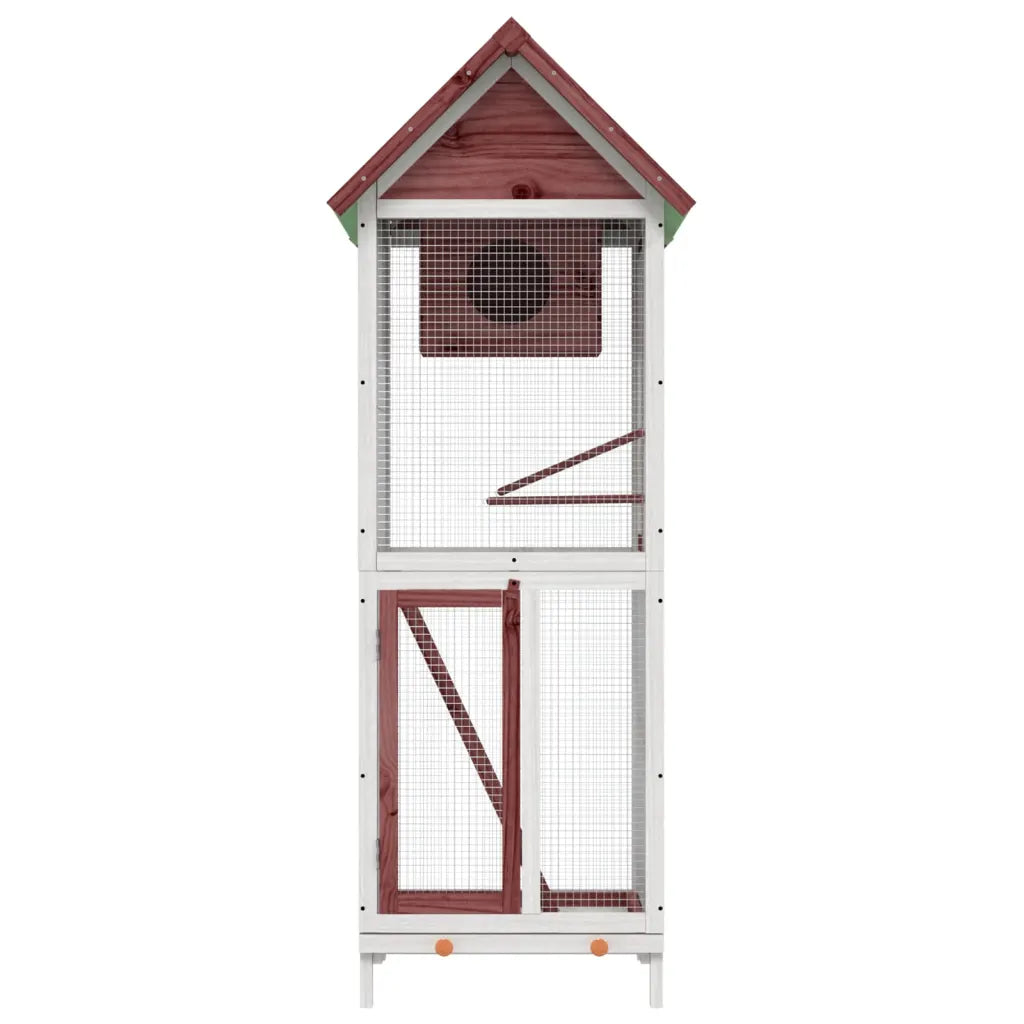 Casetta per uccelli 60x58,5x160 cm legno massello di pino