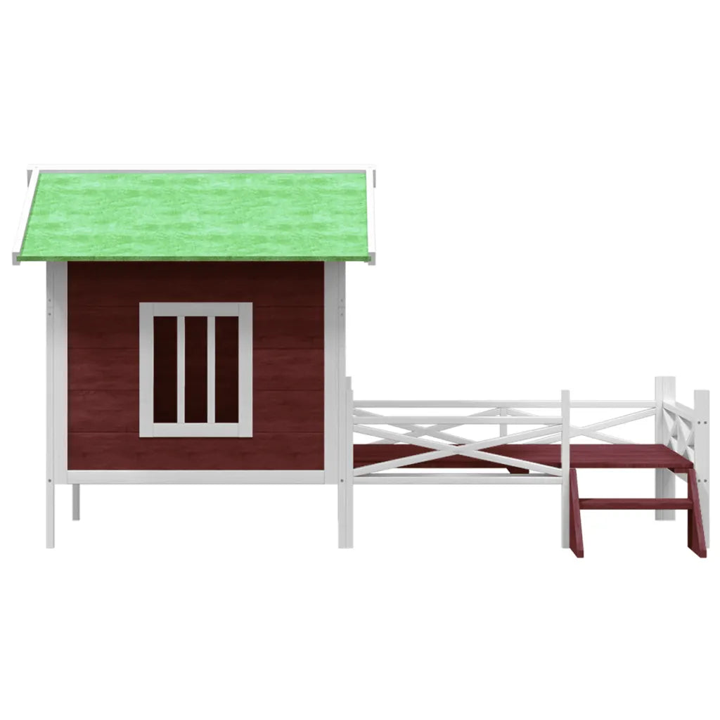 Cuccia per cani 159x120x88,5 cm in legno massello di pino