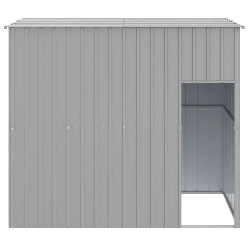 Casetta per cani con tetto 214x153x181 cm in acciaio zincato