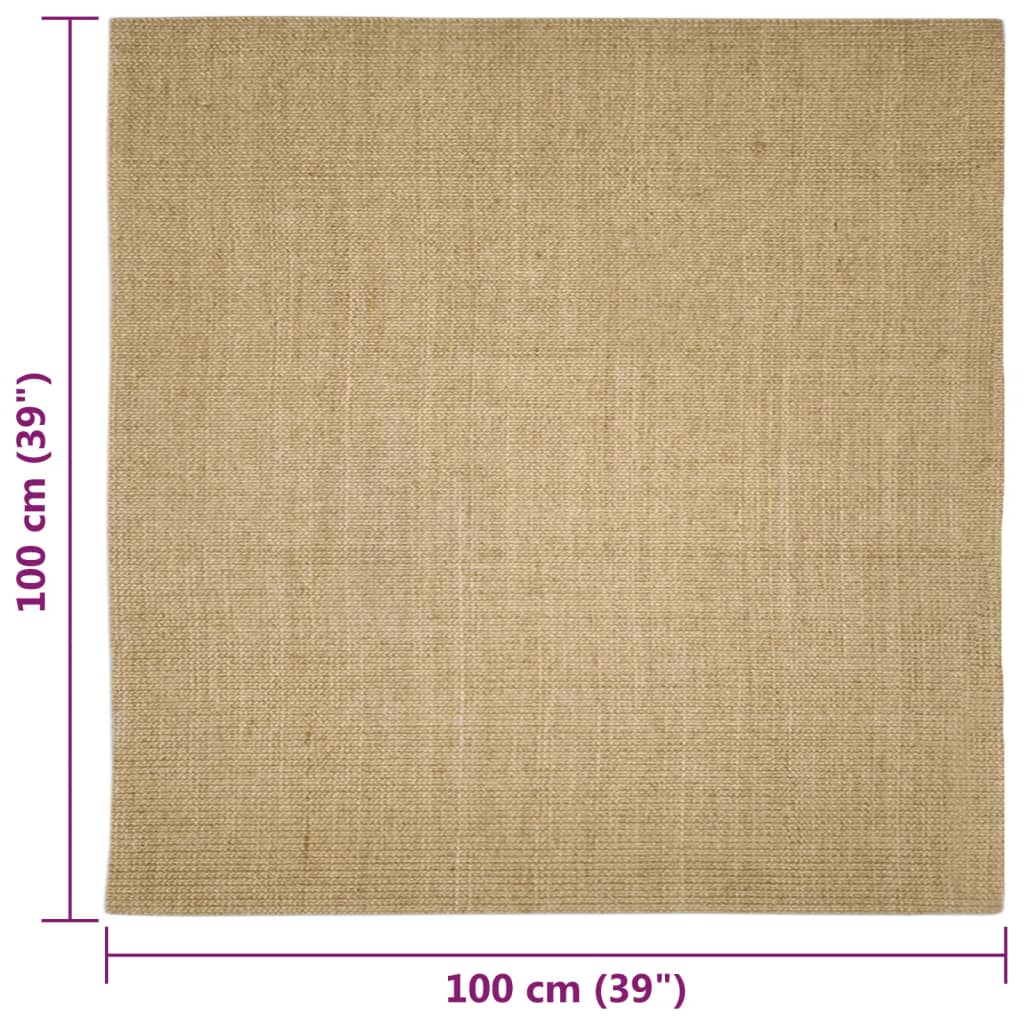 Tappeto in Sisal per Tiragraffi 100x100 cm