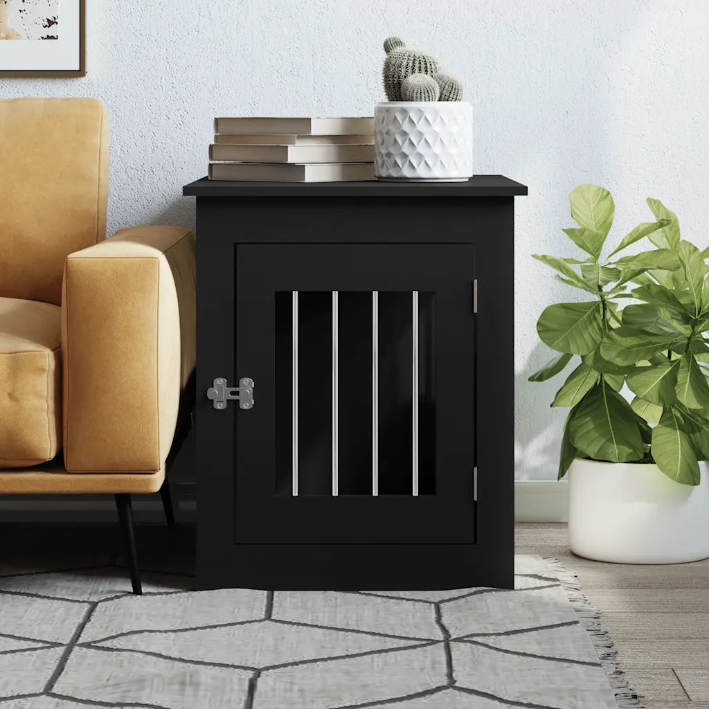 Gabbia per cani da arredamento 55x75x65 cm in legno multistrato