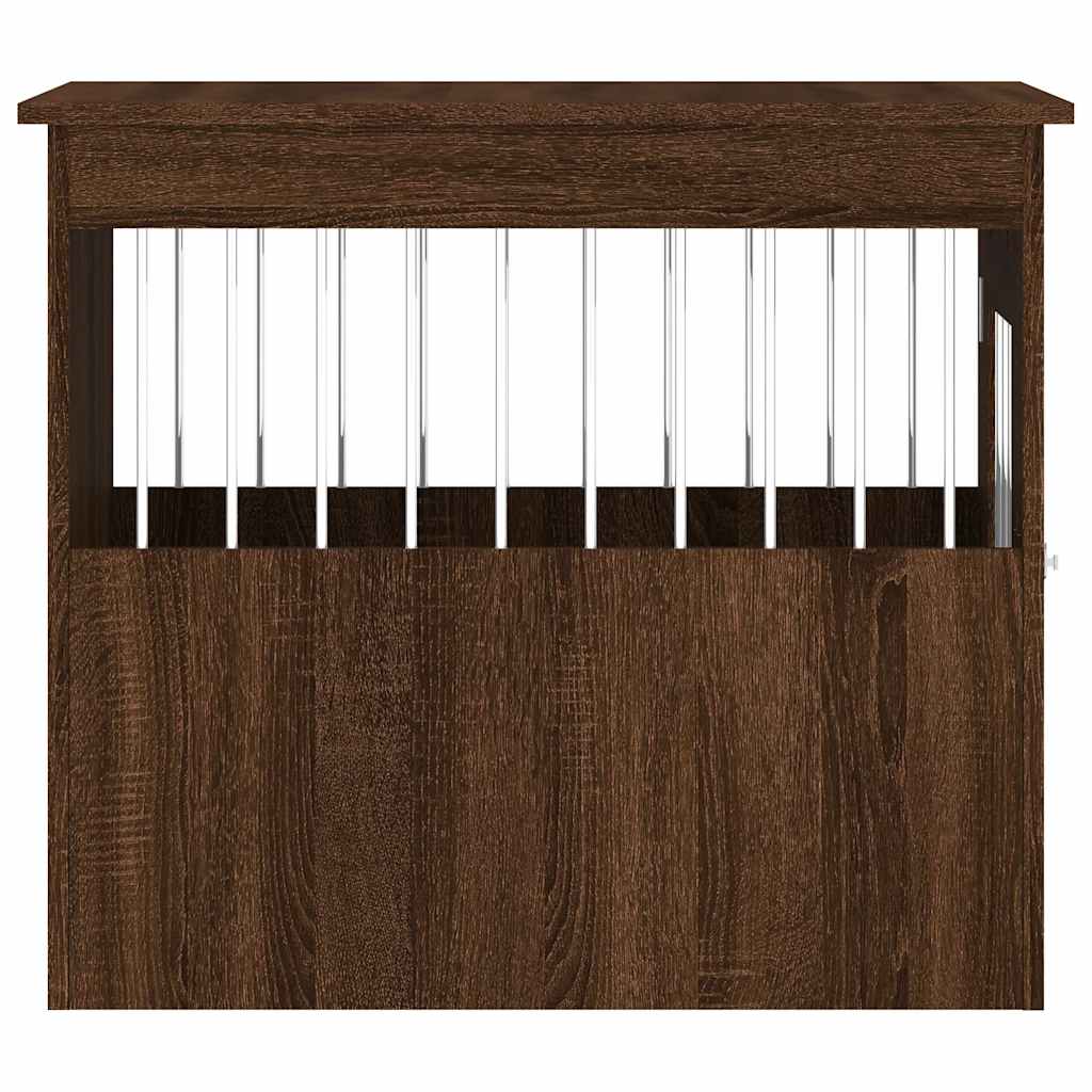 Gabbia Cani Arredamento Rovere Marrone 55x75x65cm Multistrato