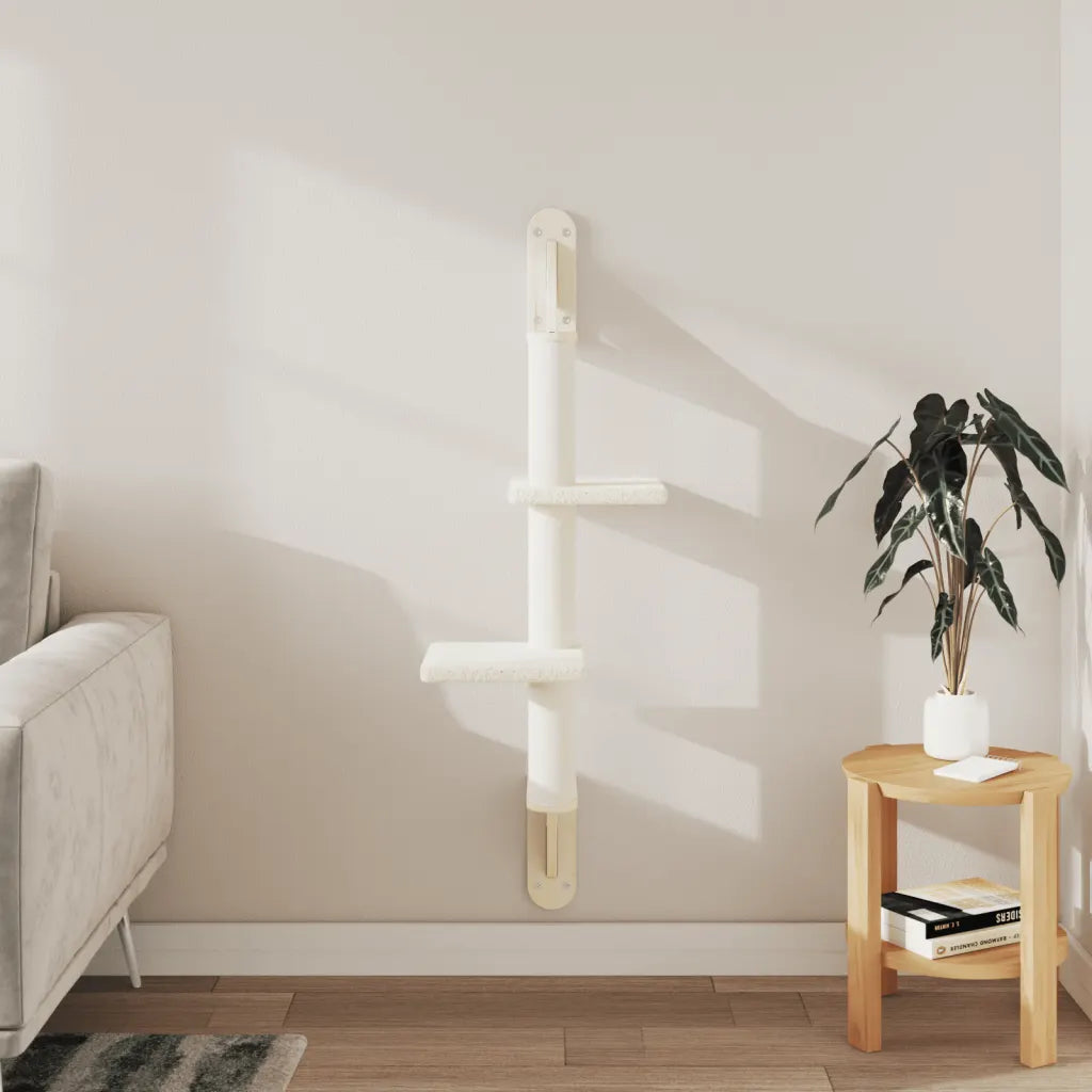 Albero per gatti a parete con tiragraffi 50x30x108 cm
