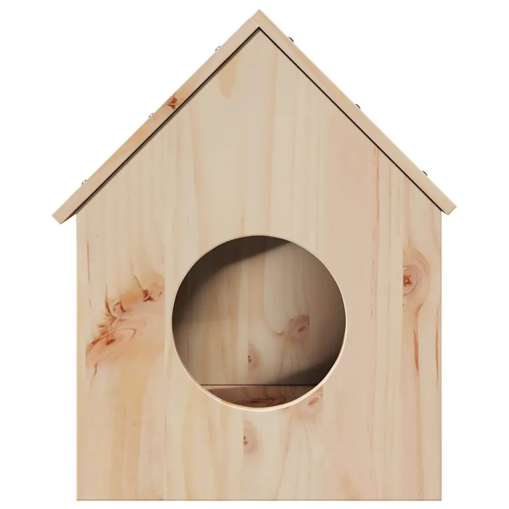 Cuccia per gatti 41x50x50 cm in legno massello di pino