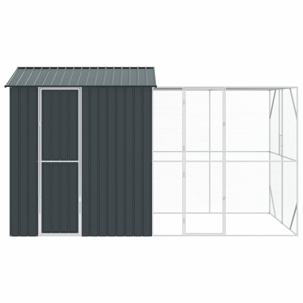 Gabbia per uccelli Antracite 418 x 210 x 247 cm Acciaio zincato