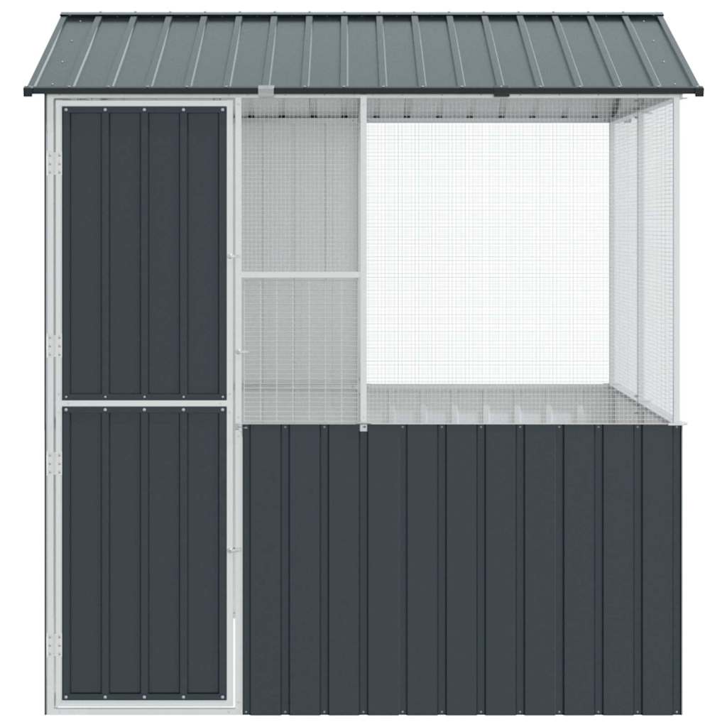 Gabbia per uccelli Antracite 215 x 209 x 230 cm Acciaio zincato