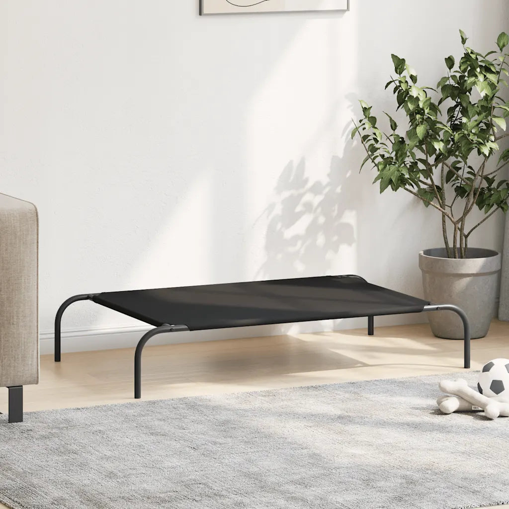 Cuccia per cani rialzata 110x65x20 cm in textilene e acciaio