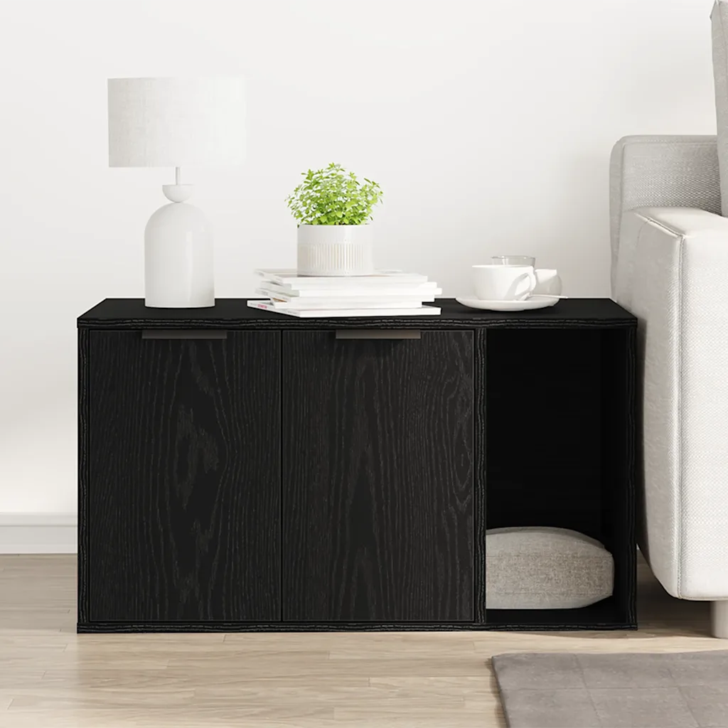 Recinto per lettiera per gatti 80x50x45 cm in truciolato