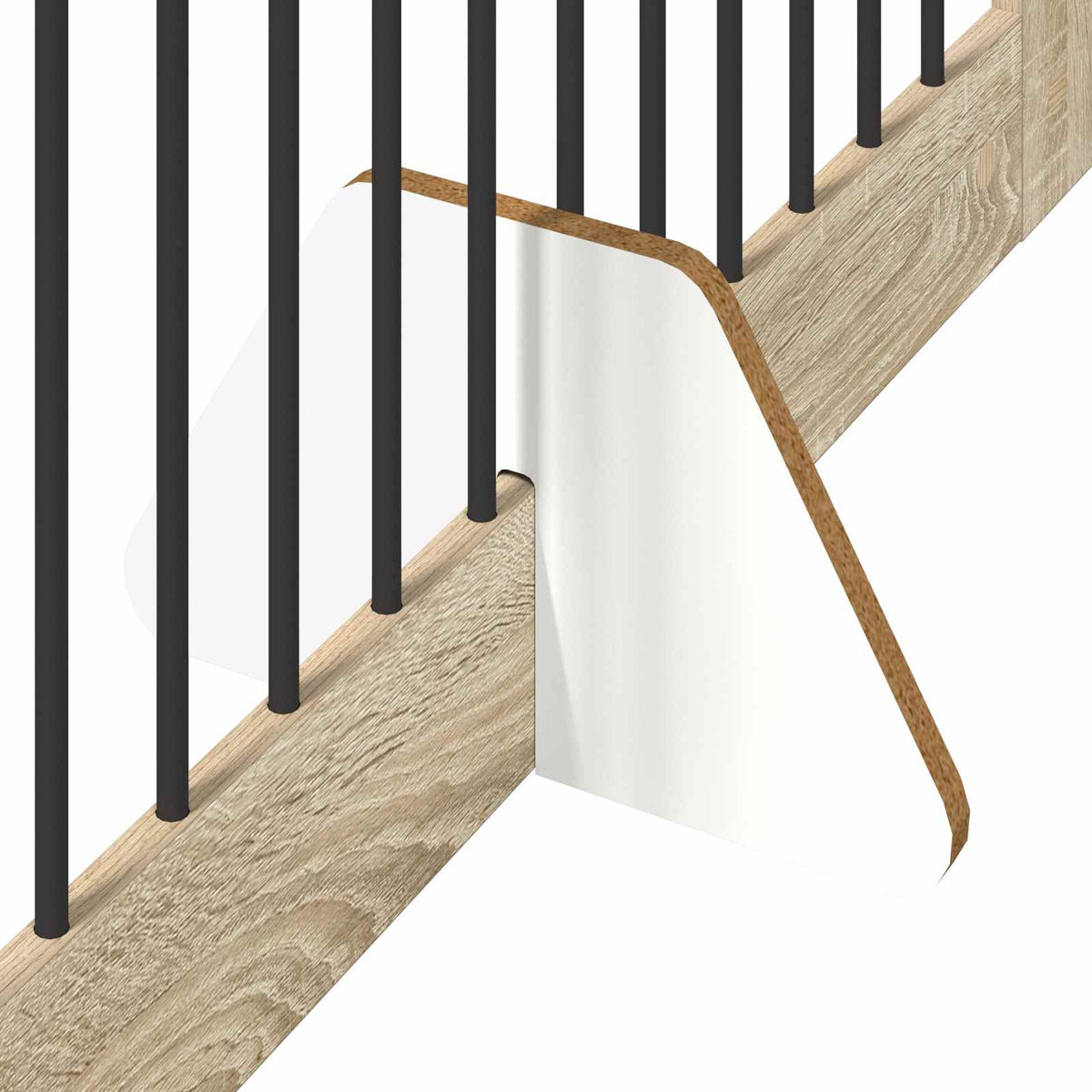 Cancello per cani pieghevole con supporti 2 pz Rovere Sonoma