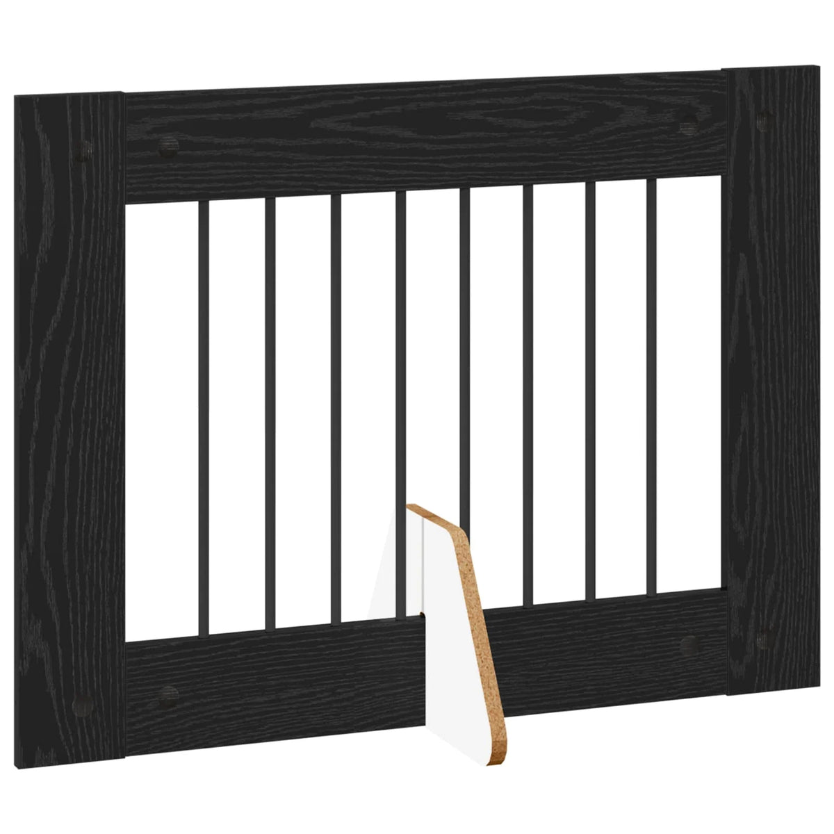 Cancello per cani pieghevole con supporti, 4 pz, 321x34x60 cm
