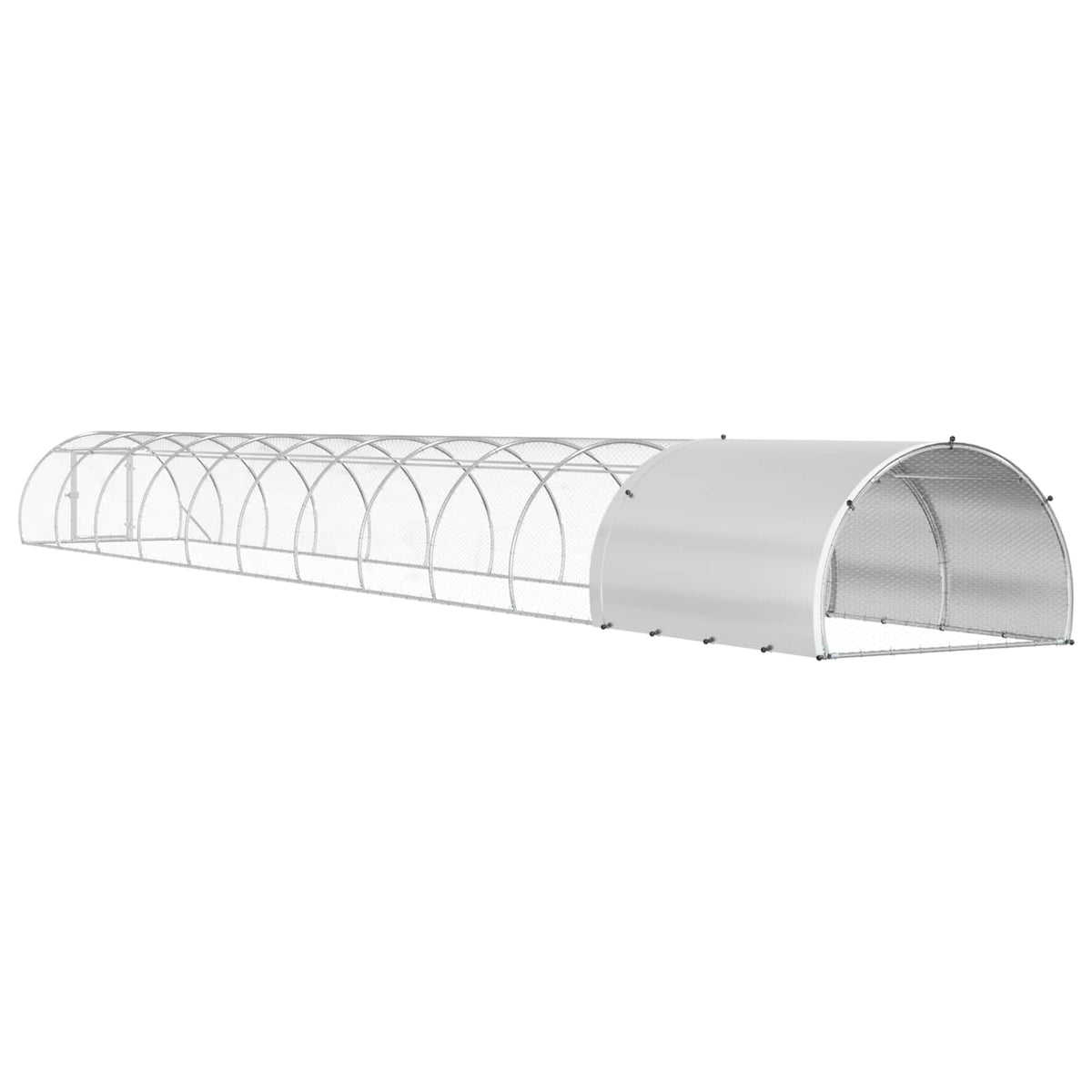 Pollaio Argento 1200 x 150 x 100 cm Acciaio zincato