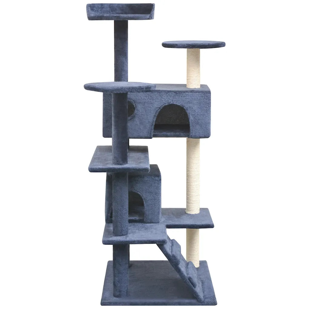 Albero per gatti tiragraffi sisal 125 cm con casette