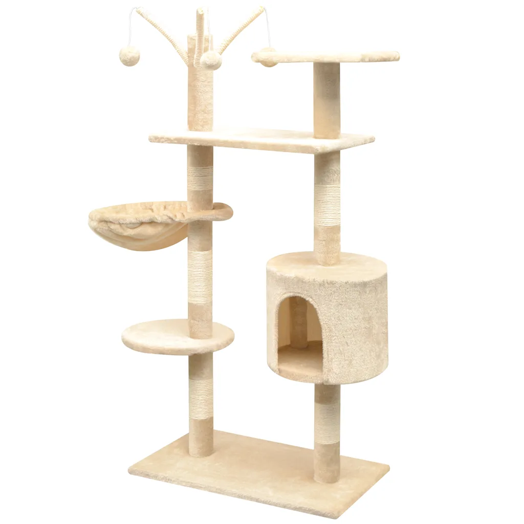 Albero per gatti con tiragraffi sisal 125 cm