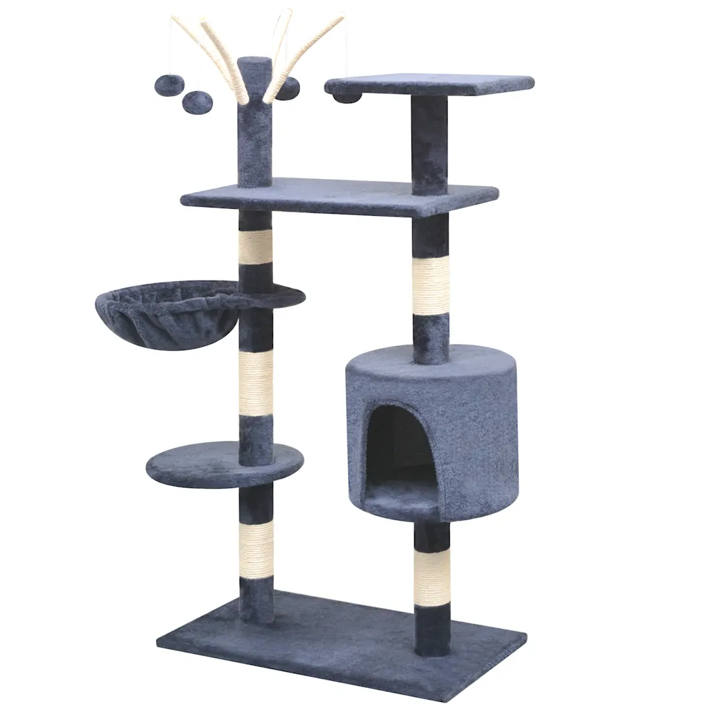 Albero per gatti con tiragraffi sisal 125 cm