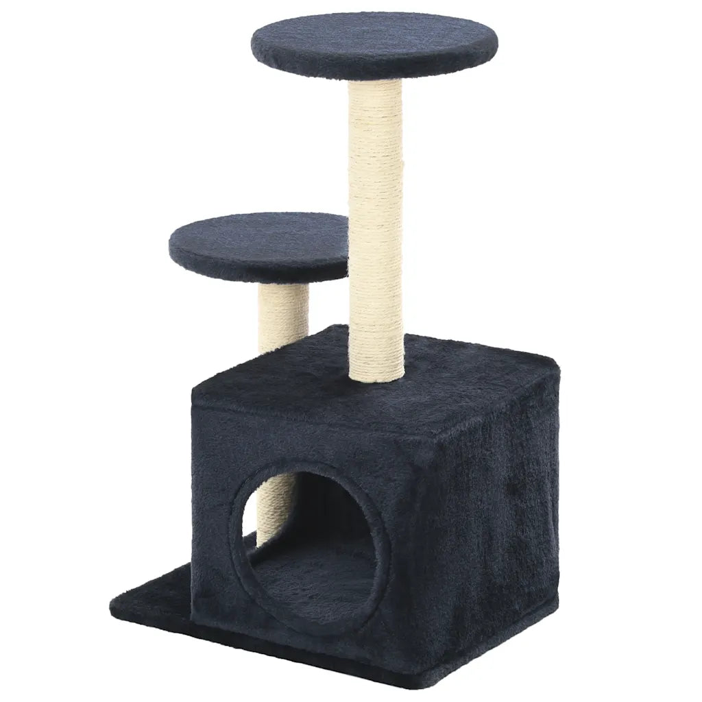 Albero per gatti con pali tiragraffi in sisal 60 cm